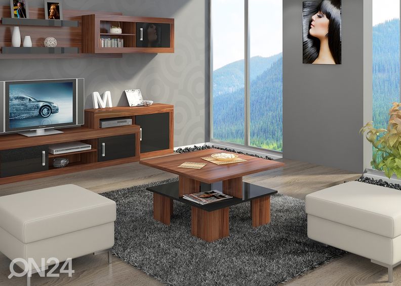 Diivanilaud Tom 80x80 cm, läikiv suurendatud