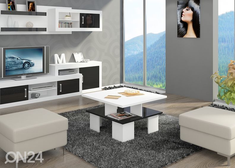 Diivanilaud Tom 80x80 cm, läikiv suurendatud