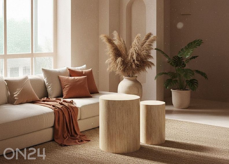 Diivanilaudade komplekt Bud 2tk, beež suurendatud