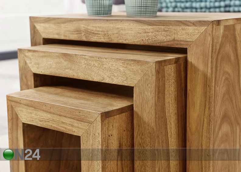 Diivanilaudade komplekt Mumbai 3tk, akaatsia suurendatud