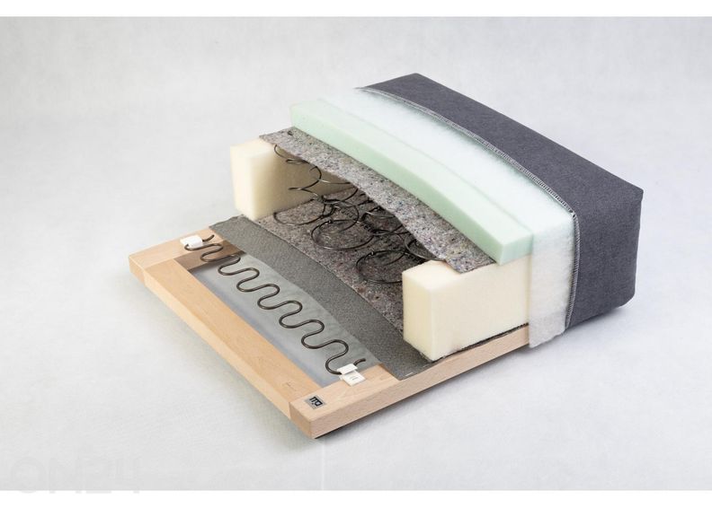 Diivanvoodi 3-kohaline Cloud suurendatud