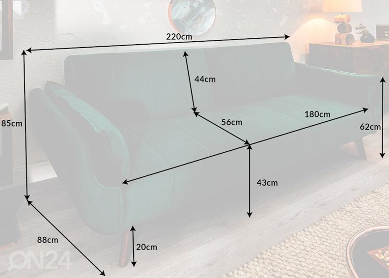 Diivanvoodi Divani II suurendatud