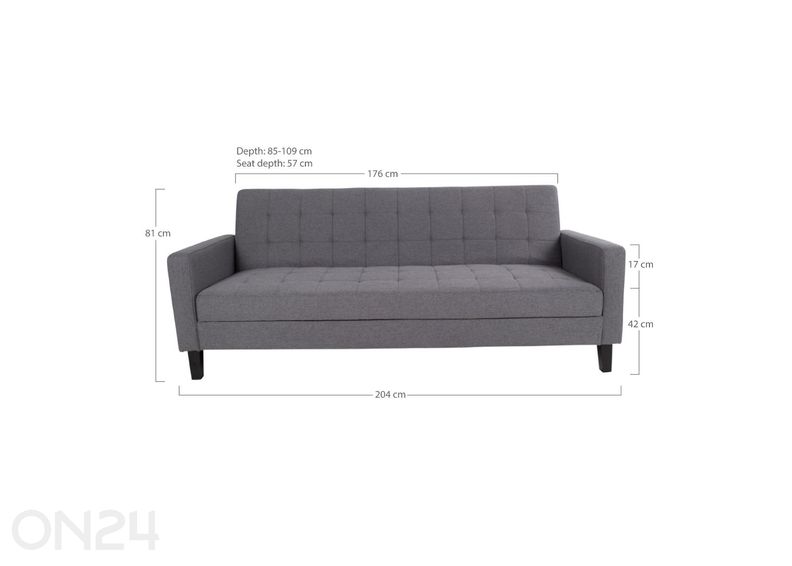 diivanvoodi Miltoni suurendatud