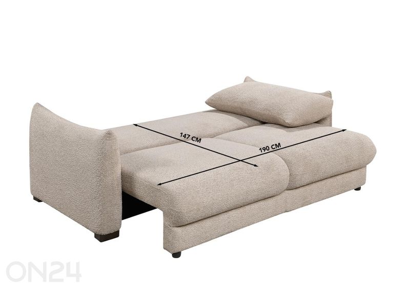 Diivanvoodi pesukastiga Ally suurendatud