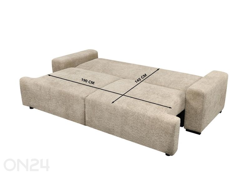 Diivanvoodi pesukastiga Brette suurendatud