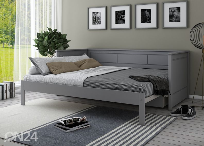 Diivanvoodi Robin 90/180x200 cm, hall suurendatud