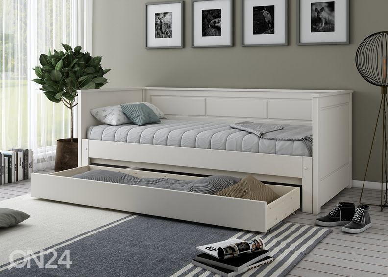 Diivanvoodi Robin 90/180x200 cm, valge suurendatud