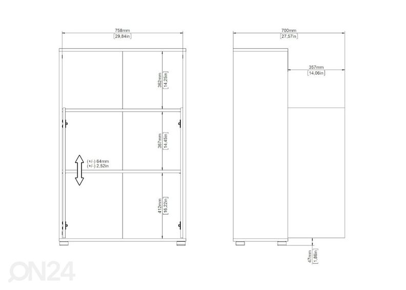 Dokumendikapp Sign 79,6 cm suurendatud