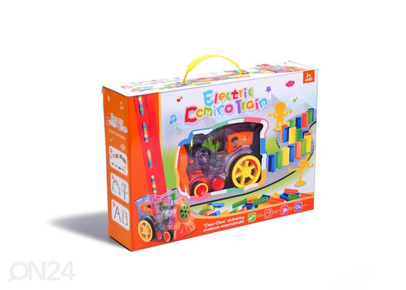 Doominoklotside paigaldamise rong läbipaistev suurendatud