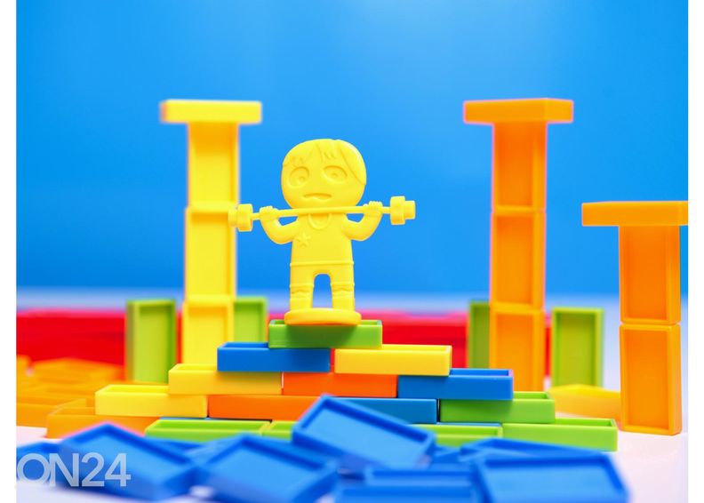 Doominoklotside paigaldamise rong läbipaistev suurendatud