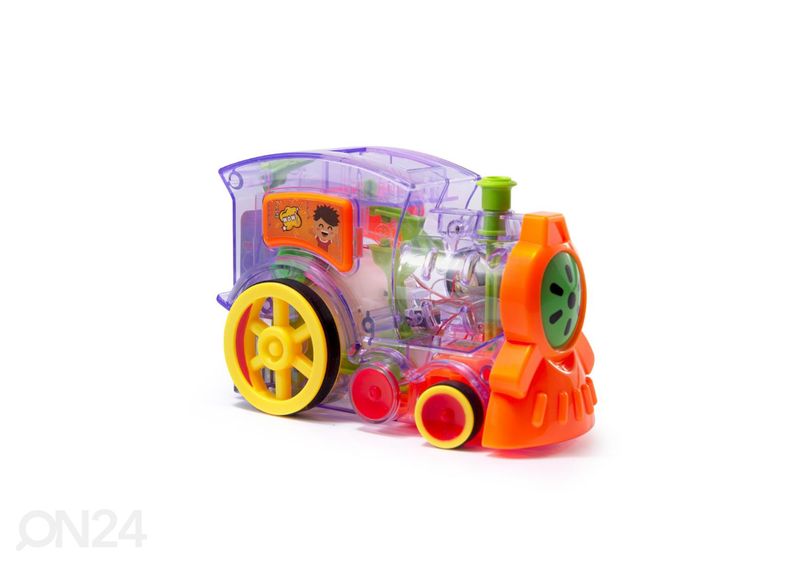 Doominoklotside paigaldamise rong läbipaistev suurendatud