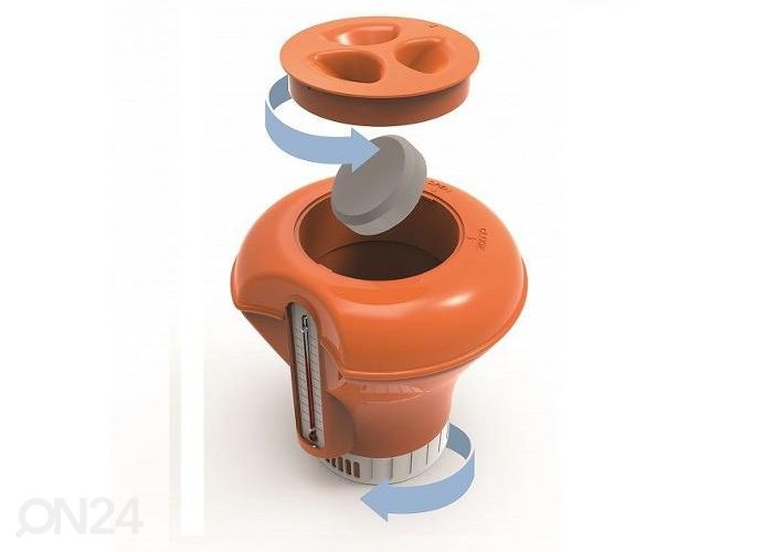 Dosaator klooritablettidele koos termomeetriga suurendatud