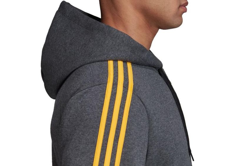 Dressipluus meestele adidas Essentials 3 Stripes FZ Fleece M EI4912 suurendatud