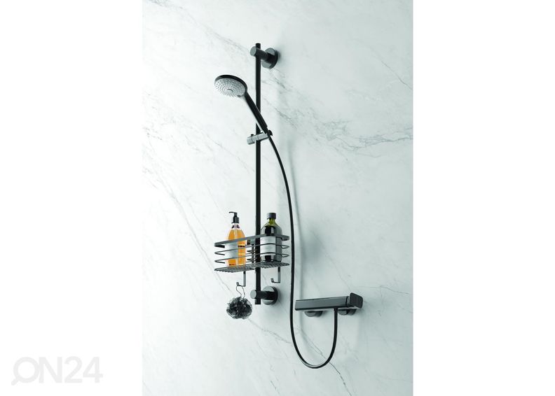 Duširiiul Origin sügav, 29x11x15 cm, must suurendatud