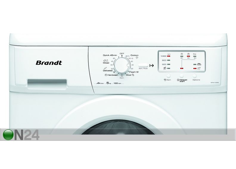 Eestlaetav pesumasin Brandt 5 kg suurendatud