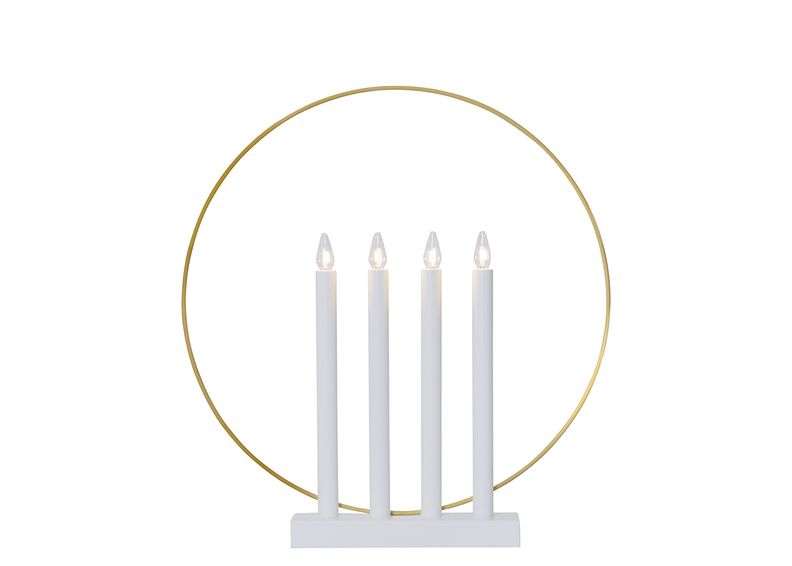 Elektriküünlad Glory, valge suurendatud