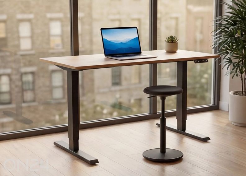 Elektriliselt reguleeritav kirjutuslaud Oak 120 cm suurendatud