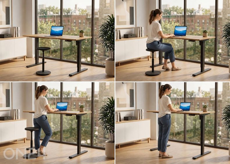 Elektriliselt reguleeritav kirjutuslaud Oak 120 cm suurendatud