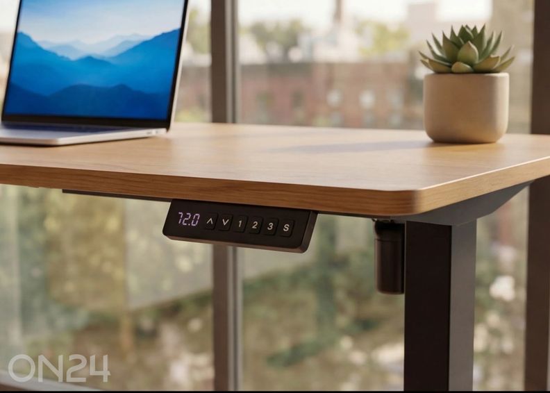 Elektriliselt reguleeritav kirjutuslaud Oak 160 cm suurendatud