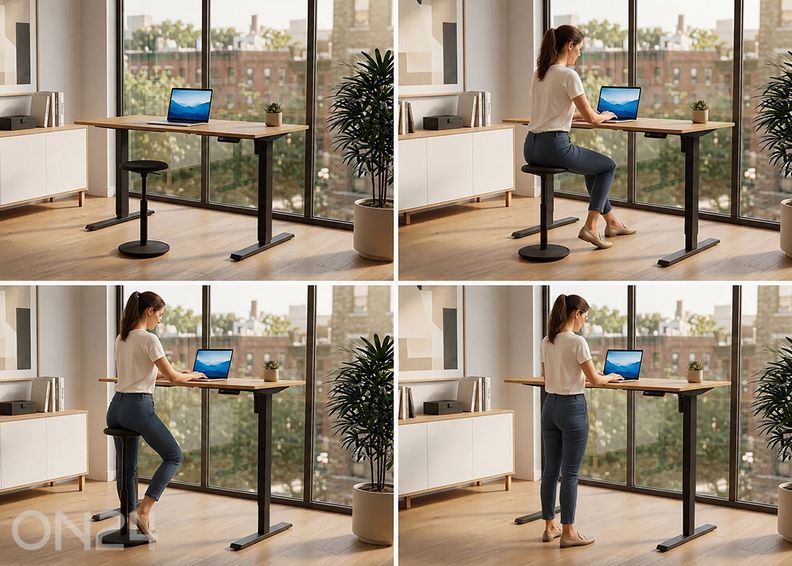 Elektriliselt reguleeritav kirjutuslaud Oak 160 cm suurendatud