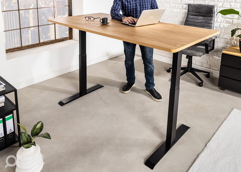 Elektriliselt reguleeritav kirjutuslaud Oak suurendatud