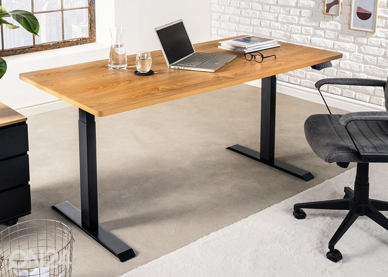Elektriliselt reguleeritav kirjutuslaud Oak suurendatud