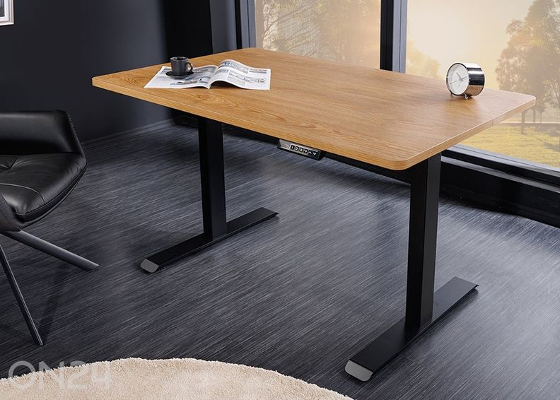 Elektriliselt reguleeritav kirjutuslaud Oak suurendatud