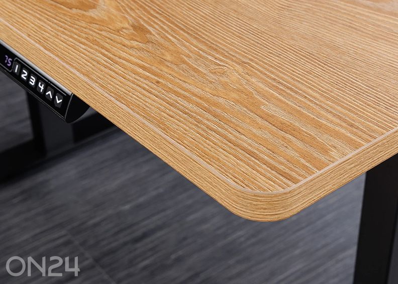 Elektriliselt reguleeritav kirjutuslaud Oak suurendatud