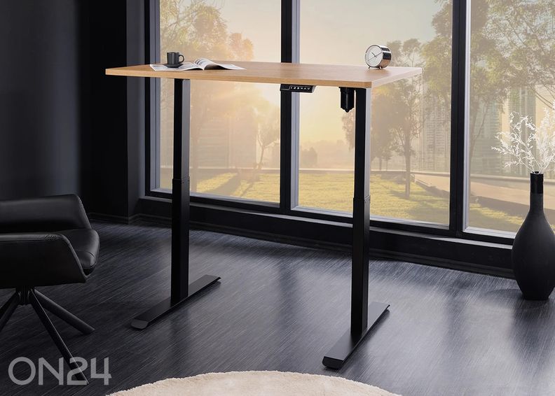 Elektriliselt reguleeritav kirjutuslaud Oak suurendatud