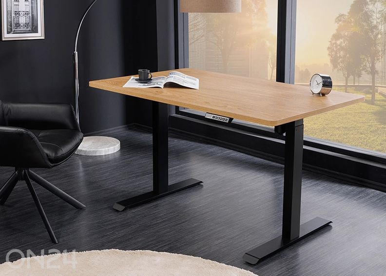 Elektriliselt reguleeritav kirjutuslaud Oak suurendatud