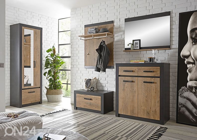 Esikukapp Brügge 107 cm suurendatud