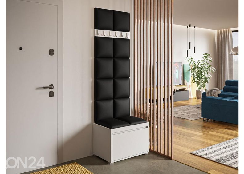 Esikukomplekt, must kunstnahk suurendatud