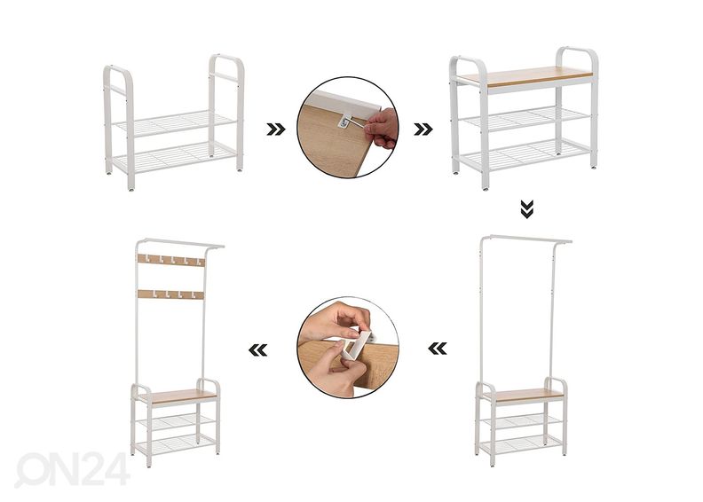 Esikunagi, valge/beež suurendatud