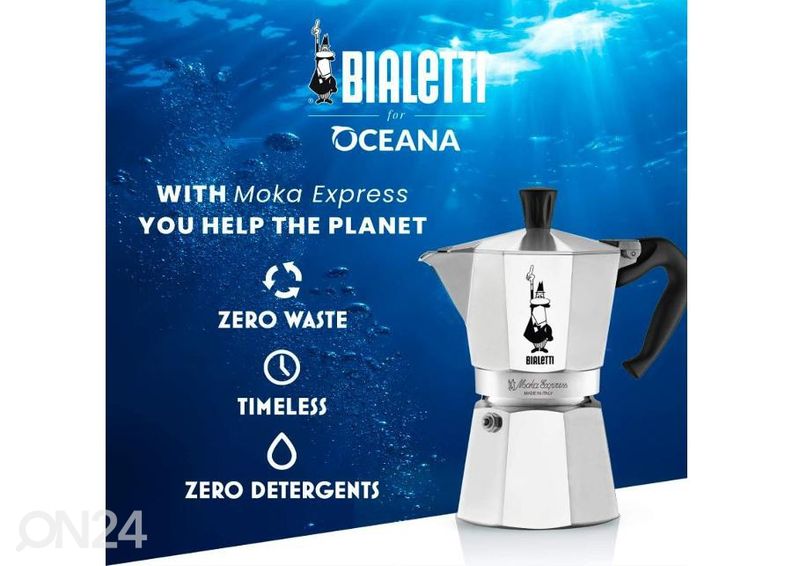 Espressokann Bialetti Moka express 9 tassile suurendatud