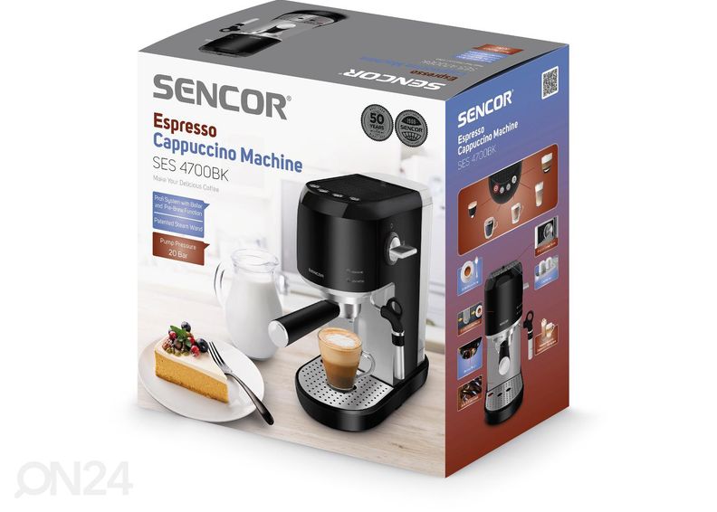 Espressomasin Sencor SES4700BK suurendatud