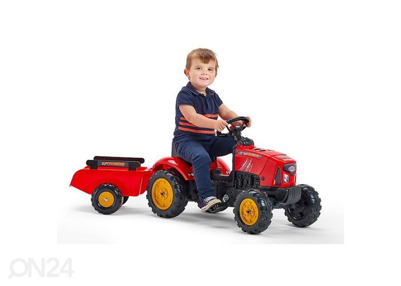 Falk Traktor Red Supercharger treileriga suurendatud