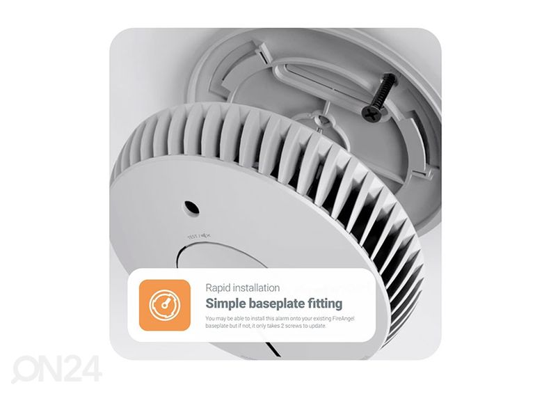 FireAngel Optiline Suitsuandur 10 aastase patareiga FA6120 suurendatud