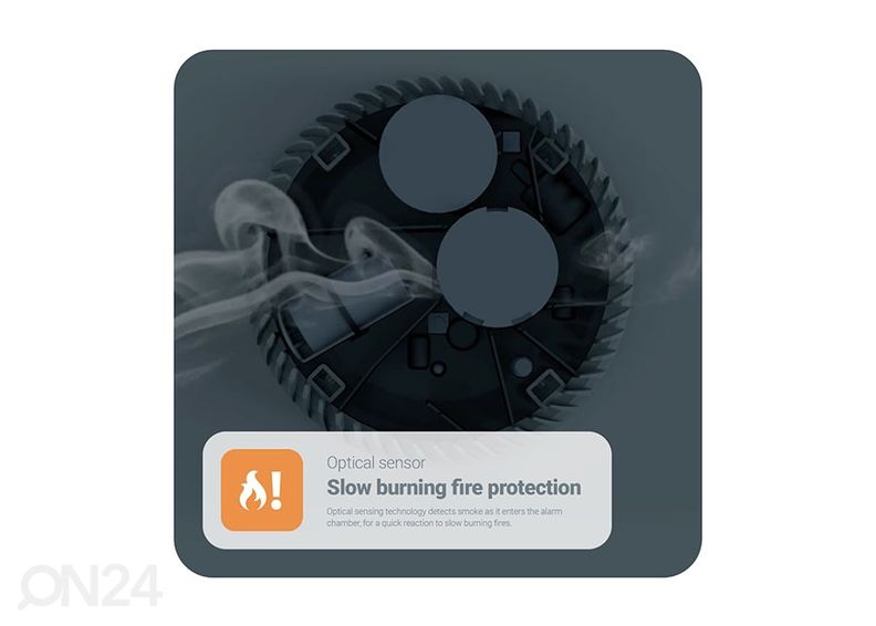 FireAngel Optiline Suitsuandur 10 aastase patareiga FA6120 suurendatud