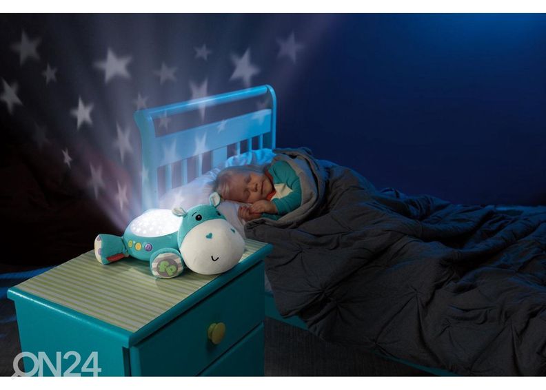 Fisher Price öölamp Jõehobu, sinine suurendatud