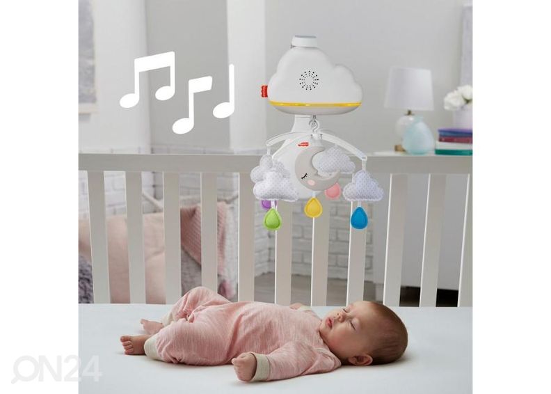 Fisher-Price voodikarussell - öölamp Calming Clouds suurendatud