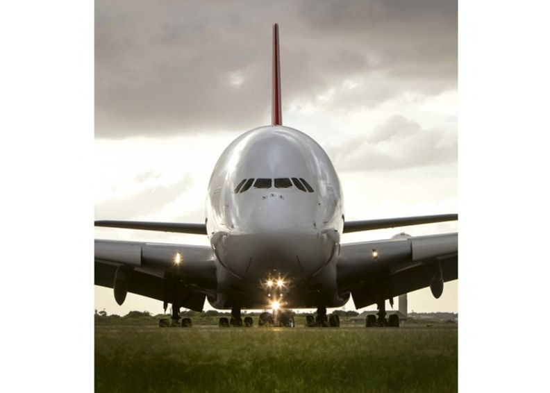 Fliis fototapeet Airbus 225x250 cm suurendatud