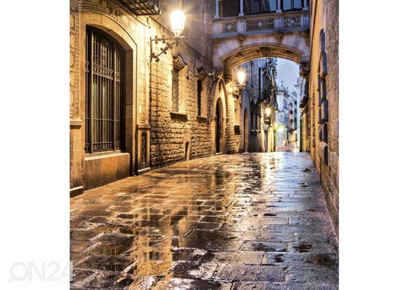 Fliis fototapeet Ancient street 150x250 cm suurendatud