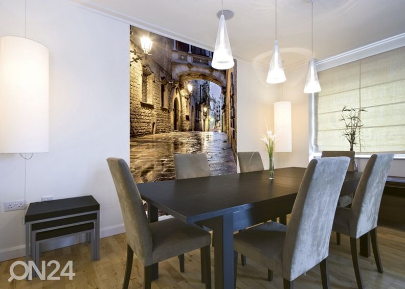 Fliis fototapeet Ancient street 150x250 cm suurendatud