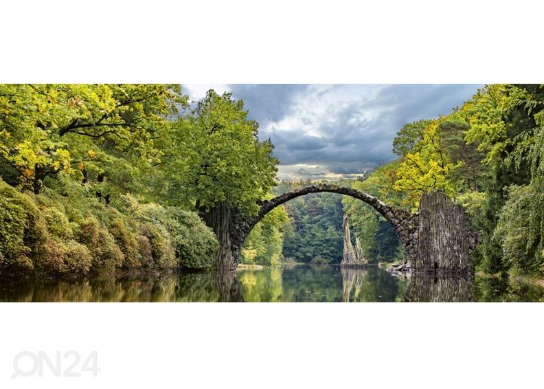 Fliis fototapeet Arch bridge 150x250 cm suurendatud