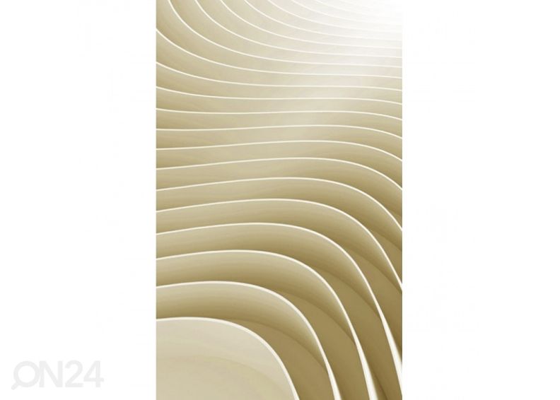 Fliis fototapeet Beige ripple 150x250 cm suurendatud