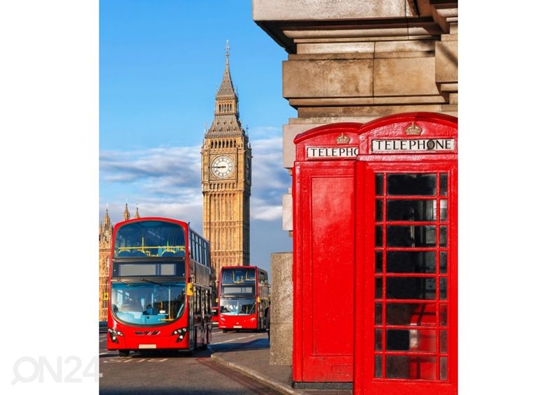 Fliis fototapeet Big ben 150x250 cm suurendatud