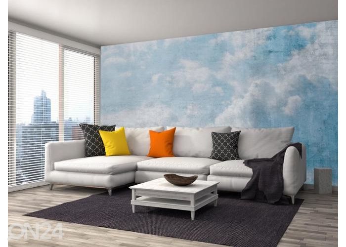 Fliis fototapeet Blue Clouds Abstract 150x250 cm suurendatud