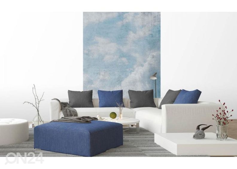 Fliis fototapeet Blue Clouds Abstract 150x250 cm suurendatud