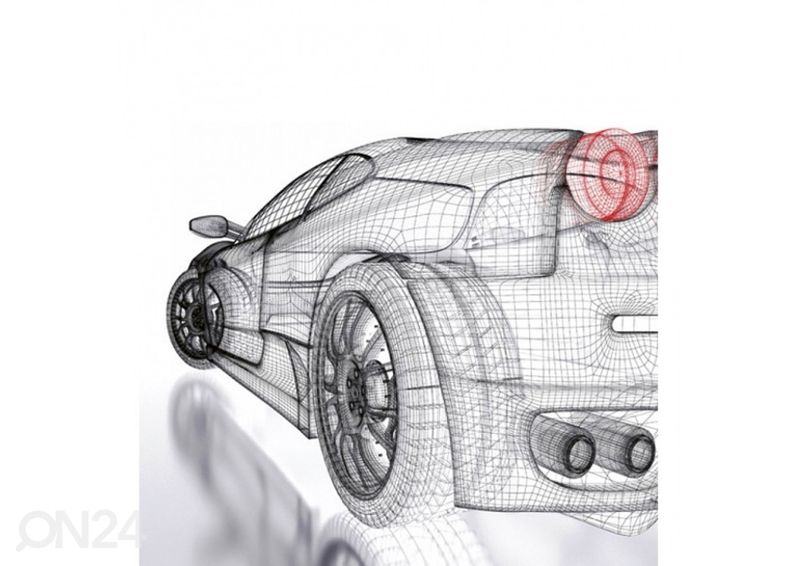 Fliis fototapeet Car model light 225x250 cm suurendatud