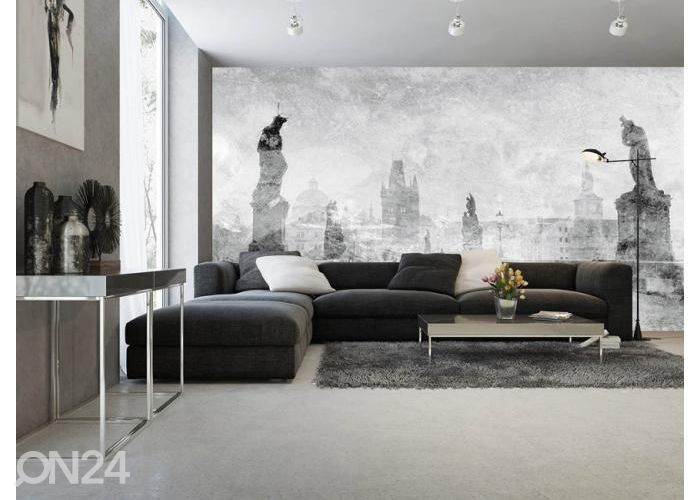 Fliis fototapeet Charles Bridge Abstract II 150x250 cm suurendatud